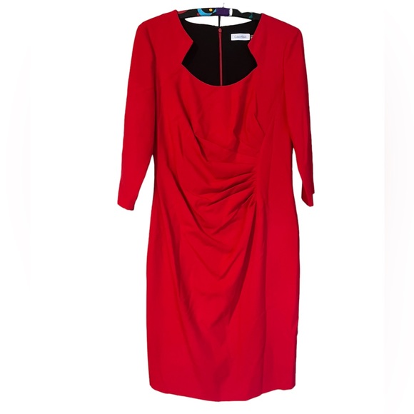 Calvin Klein Dresses & Skirts - Calvin Klein | Women’s Vintage Red Midi Dress Size 10